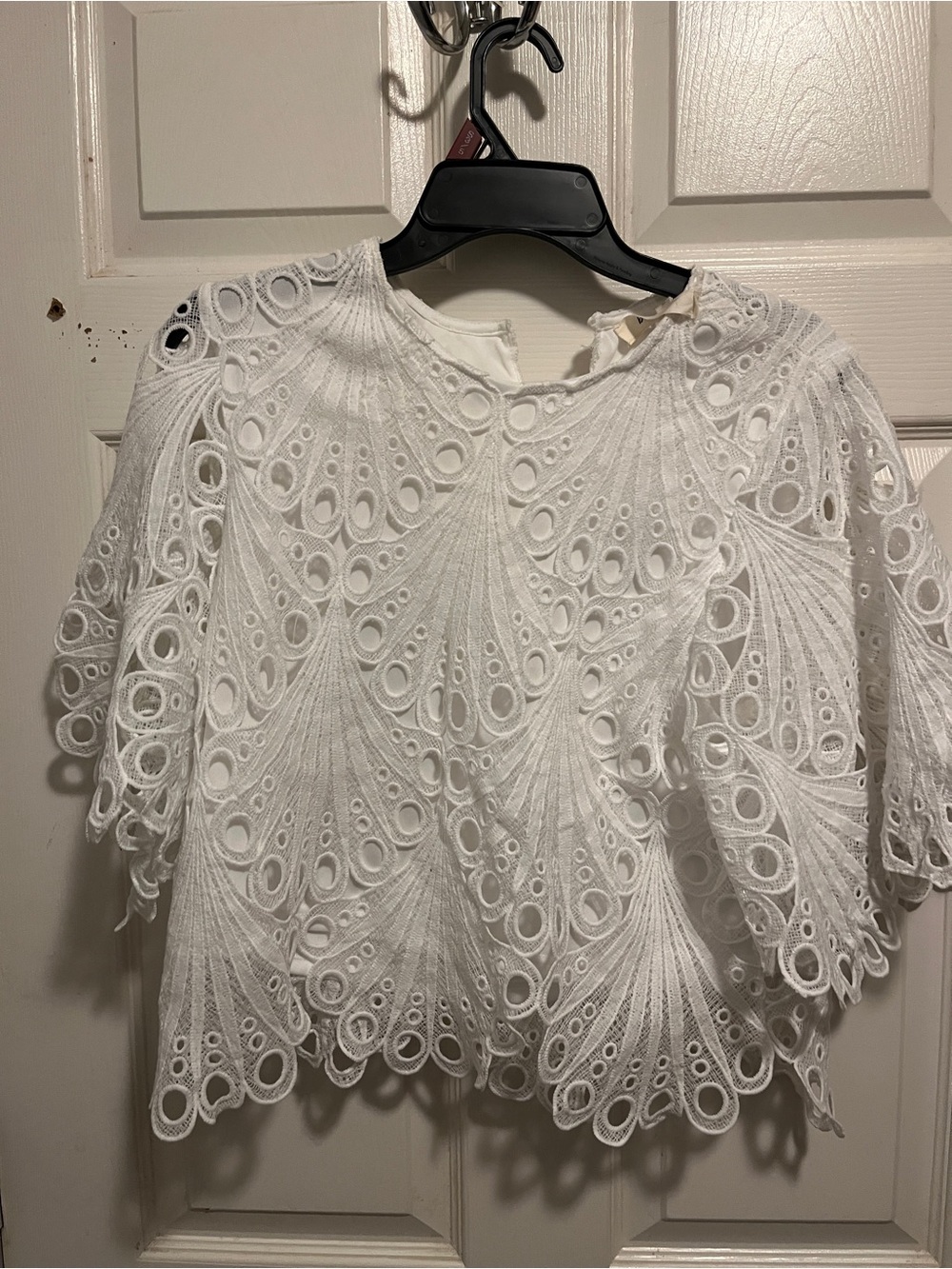 Blue tassel top